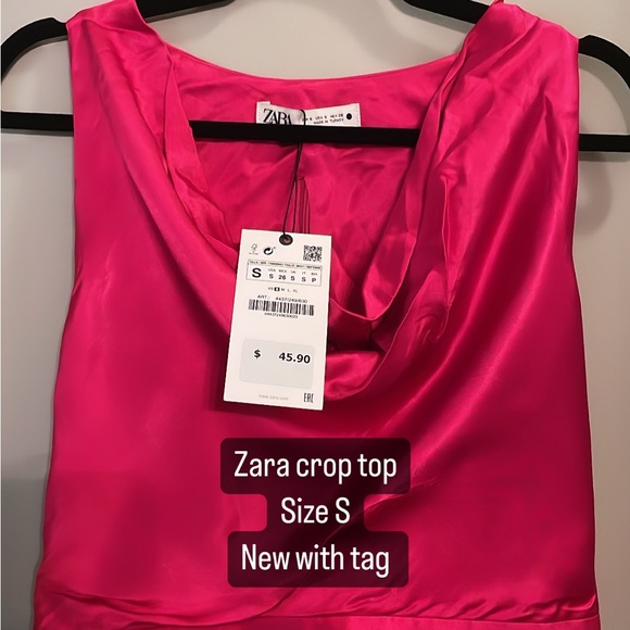Crop-top Zara Imprimé Floral - Taille M - Neuf Sans étiquette - Multicolore